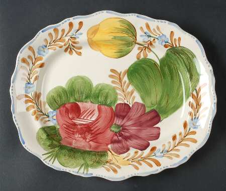 Belle Fiore 12" Oval Serving Platter
