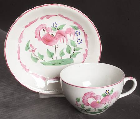 Chanticleer Flat Cup & Saucer Set