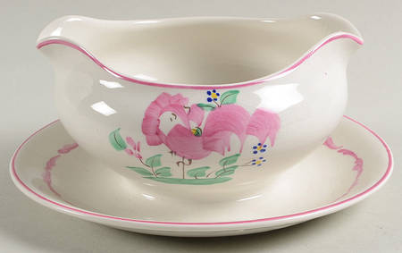 Chanticleer Gravy Boat with Attached Underplate