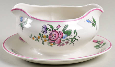 Strasbourg Gravy Boat with Attached Underplate