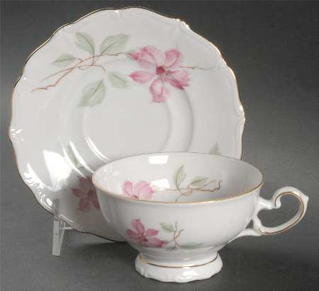 Blossom Time Footed Cup & Saucer Set by Forest