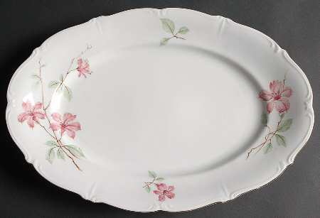 Blossom Time 13" Oval Serving Platter