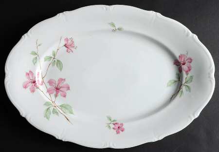 Blossom Time 15" Oval Serving Platter