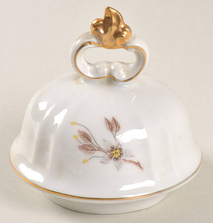 Brown Orchid Lid for Coffee Pot