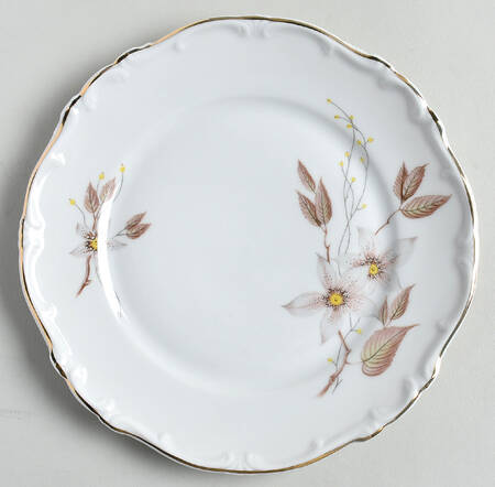 Brown Orchid Salad Plate