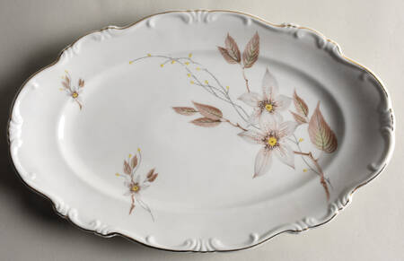 Brown Orchid 13" Oval Serving Platter