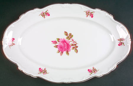 Corsage 15" Oval Serving Platter by Forest