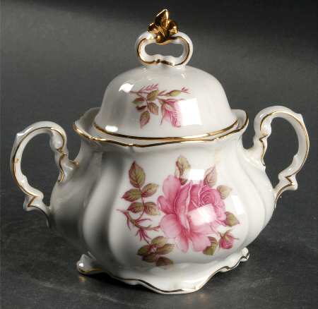 Corsage Sugar Bowl & Lid