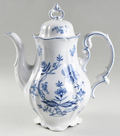 Ming Blue Coffee Pot & Lid