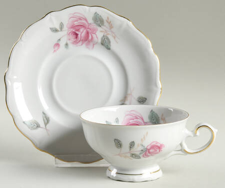 Moonglow Footed Cup & Saucer Set