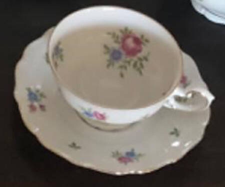 Footed Cup & Saucer Set