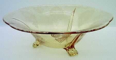 Trojan Topaz 11" 3-Toed Footed Bowl