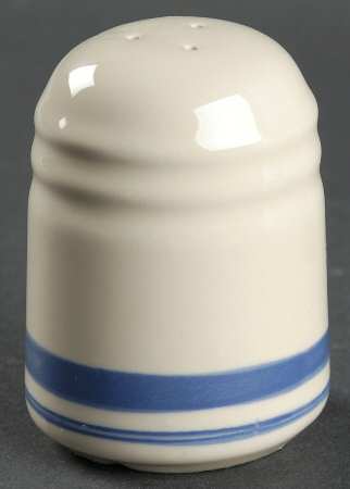 Blue Stripe Pepper Shaker