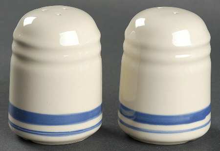 Blue Stripe Salt & Pepper Set
