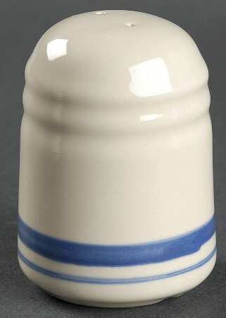 Blue Stripe Salt Shaker