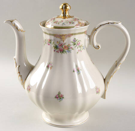 Aida (Gold Verge & Trim) Coffee Pot & Lid by Franconia-Krautheim & Adelburg