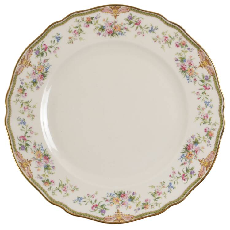Aida (Gold Verge & Trim) Dinner Plate