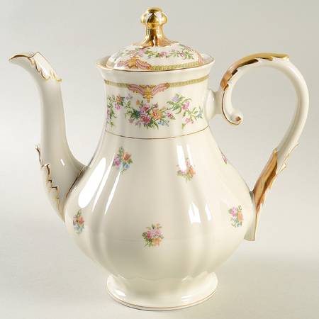 Aida (Gold Verge & Trim) Small Coffee Pot & Lid by Franconia-Krautheim & Adelburg