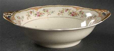 Aida (Gold Verge & Trim) 10" Round Vegetable Bowl