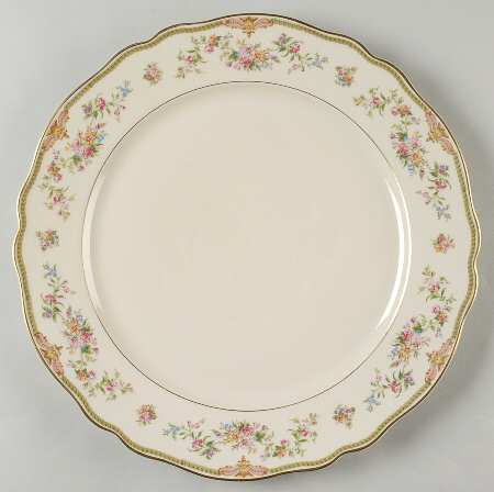 Aida (Gold Verge & Trim) 12" Chop Plate (Round Platter) by Franconia-Krautheim & Adelburg