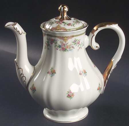 Aida (Gold Verge & Trim) Small Coffee Pot & Lid