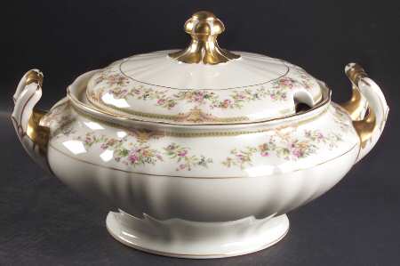 Aida (Gold Verge & Trim) Oval Tureen & Lid