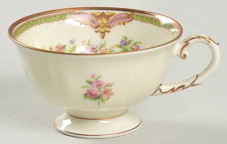 Aida (Green Verge & Gold Trim) Demitasse Cup