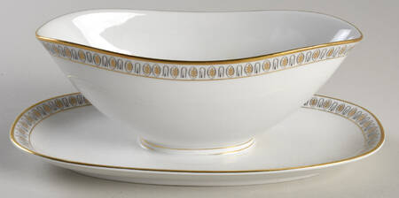 Athena Gravy Boat with Attached Underplate