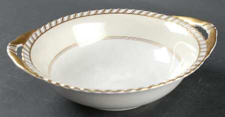 Baronial (White Center) 9" Round Vegetable Bowl