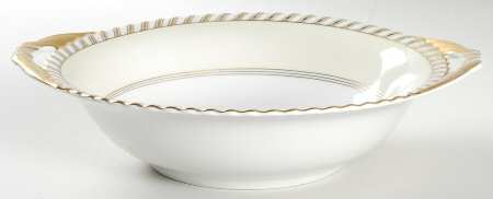 Baronial (White Center) 10" Round Vegetable Bowl
