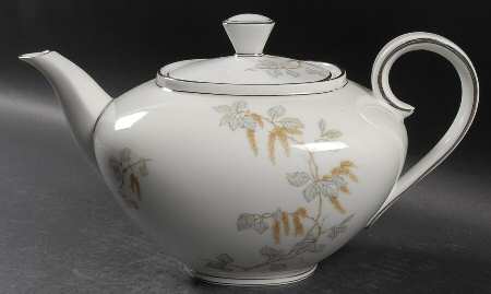 Birch Blossoms (Platinum Trim) Teapot & Lid