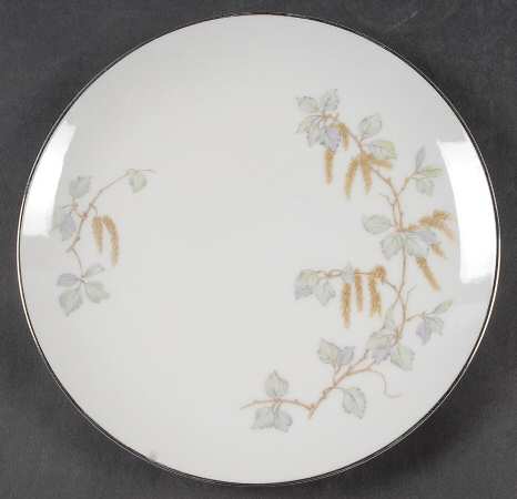 Birch Blossoms (Platinum Trim) Salad Plate