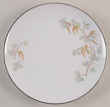 Birch Blossoms (Platinum Trim) Luncheon Plate