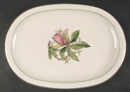 Blossoms of Spring 15" Oval Serving Platter