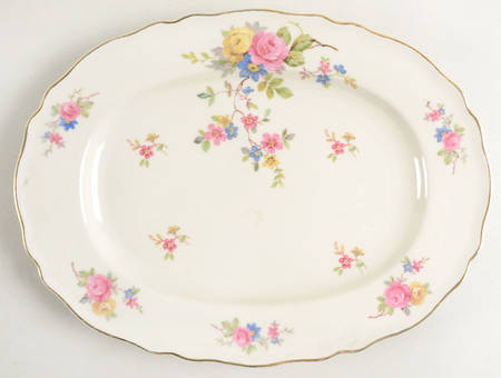 Carmen Cream 11" Oval Serving Platter