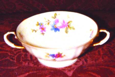 Carmen Cream Footed Cream Soup Bowl