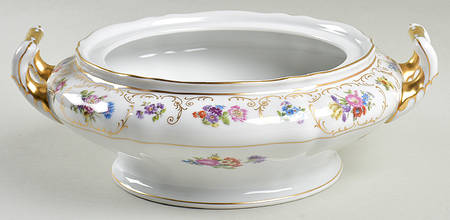 Dresden Flowers Round Vegetable No Lid