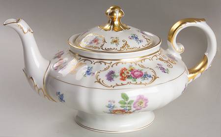 Dresden Flowers Teapot & Lid