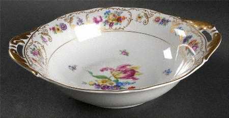 Dresden Flowers 10" Round Vegetable Bowl