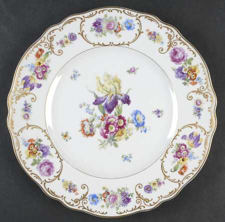 Dresden Flowers Dinner Plate