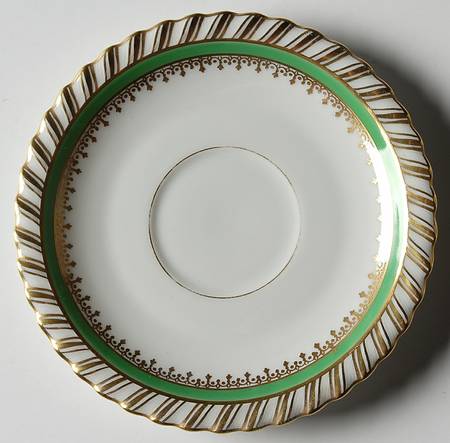 Emerald Saucer for Demitasse Cup