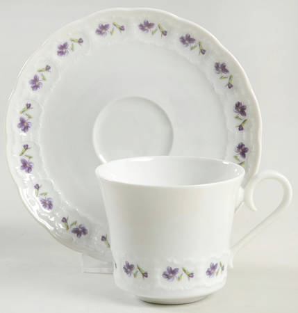 Encore Flat Cup & Saucer Set