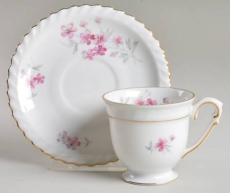 Fiorella Footed Demitasse Cup & Saucer Set