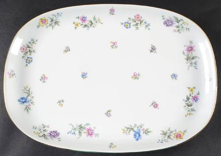 Fleurettes 13" Oval Serving Platter