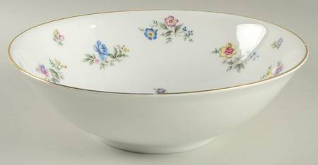 Fleurettes 9" Round Vegetable Bowl