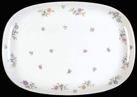 Fleurettes 15" Oval Serving Platter
