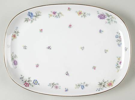 Fleurettes 11" Oval Serving Platter