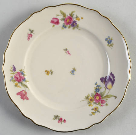Floria (Cream Background) Salad Plate