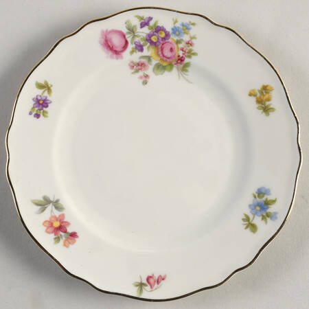 Floria (Cream Background) Dessert/Pie Plate by Franconia-Krautheim & Adelburg