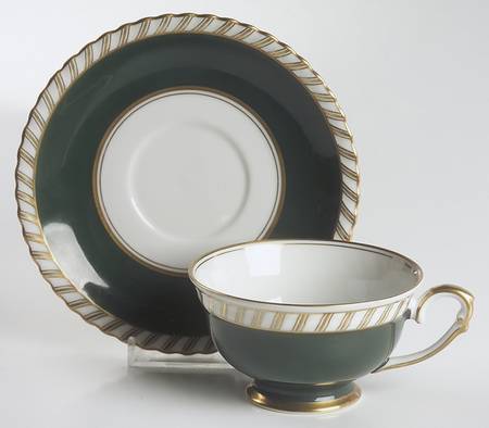 Forest Footed Cup & Saucer Set